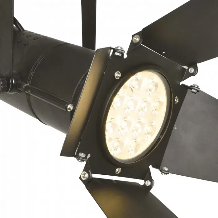 Светильник на штанге Arte Lamp Track Lights A6312PL-1BK Цвет арматуры черный Цвет плафонов черный от ImperiumLoft