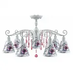 Подвесная люстра Lamp4You Provence 18 E4-07-G-LMP-O-13-CRL-E4-07-PK-DN Цвет плафонов белый от ImperiumLoft