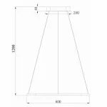 Подвесной светильник Donolux 111024 S111024/1SQ 45W White Out Цвет плафонов белый Цвет арматуры белый от ImperiumLoft