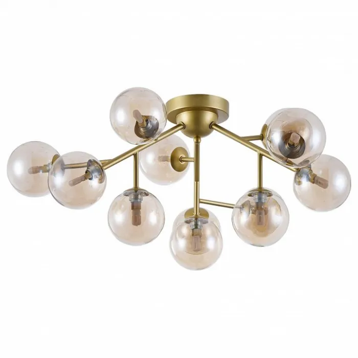 Потолочная люстра Maytoni Dallas MOD545PL-12G Цвет арматуры золото Цвет плафонов янтарный от ImperiumLoft