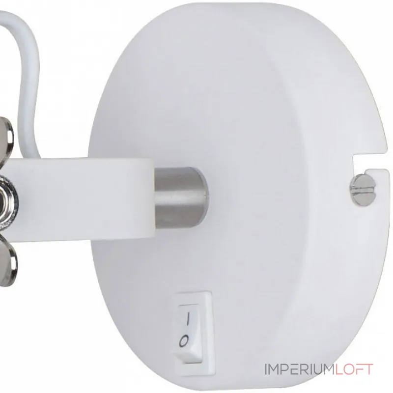 Бра Arte Lamp Luned A2214AP-1WH Цвет арматуры белый Цвет плафонов белый