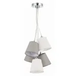 Подвесная люстра EVOLUCE Prato SLE300403-05 Цвет арматуры Серый Цвет плафонов Серый от ImperiumLoft