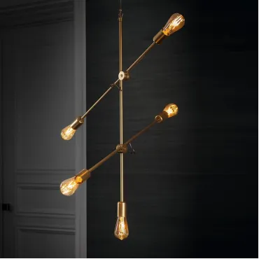 Подвесной светильник Nowodvorski Sticks 9076, N9076 Цвет арматуры золото Цвет плафонов прозрачный