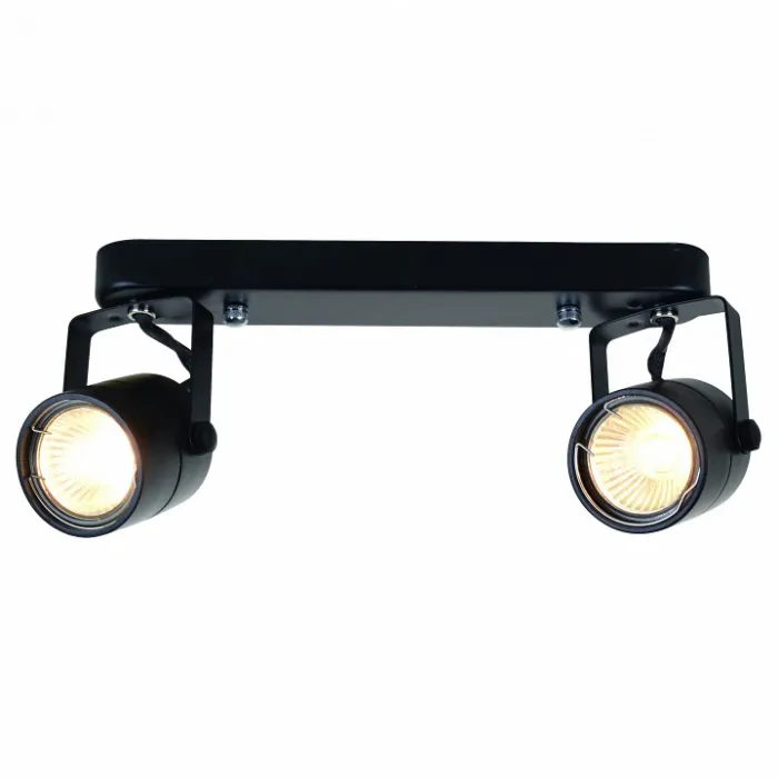 Бра Arte Lamp Lente A1310PL-2BK Цвет арматуры черный Цвет плафонов черный от ImperiumLoft