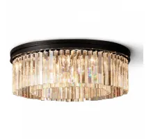 Накладной светильник DeLight Collection 1920s Odeon KR0387C-10B/P black/clear Цвет арматуры черный Цвет плафонов прозрачный