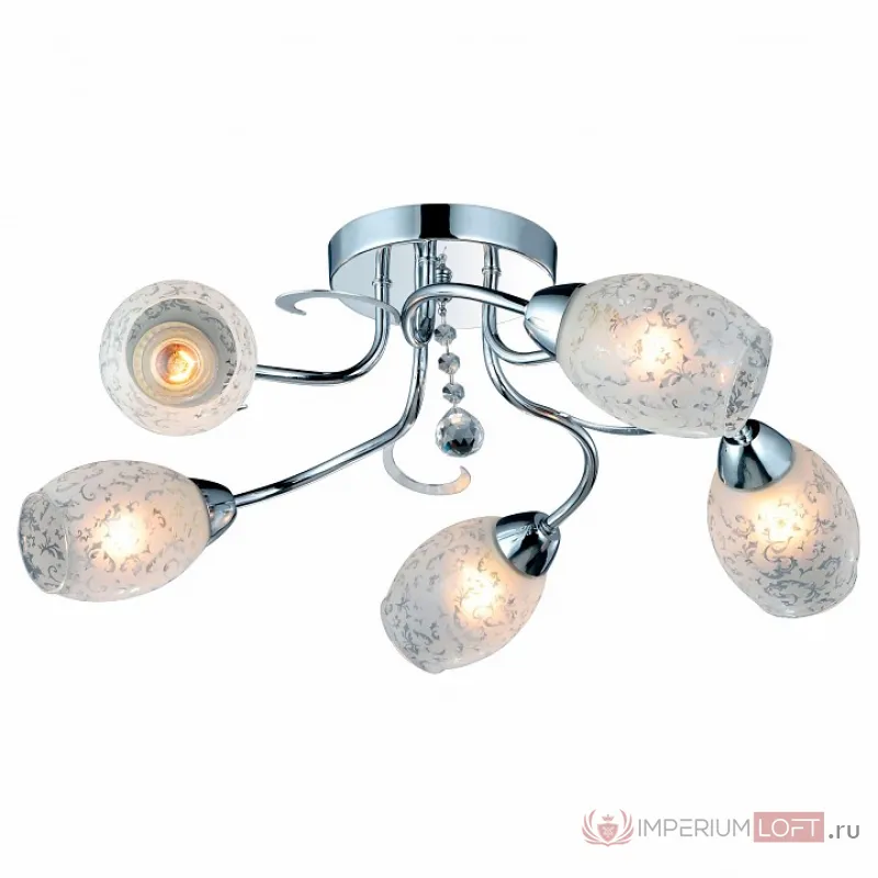 Потолочная люстра Arte Lamp Debora A6055PL-5CC Цвет арматуры хром Цвет плафонов белый от ImperiumLoft