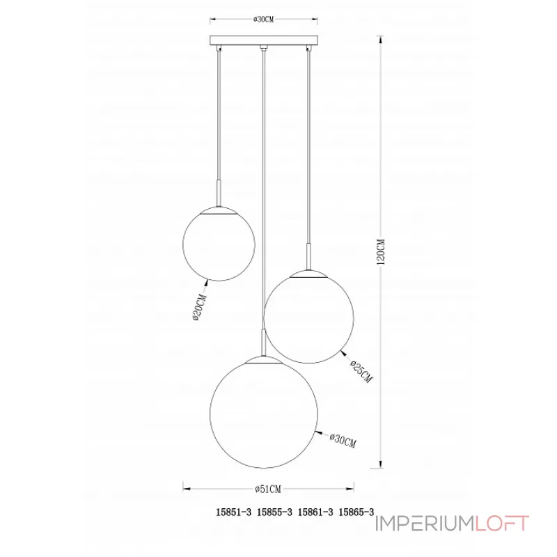 Подвесной светильник Varus 15855-3 Globo