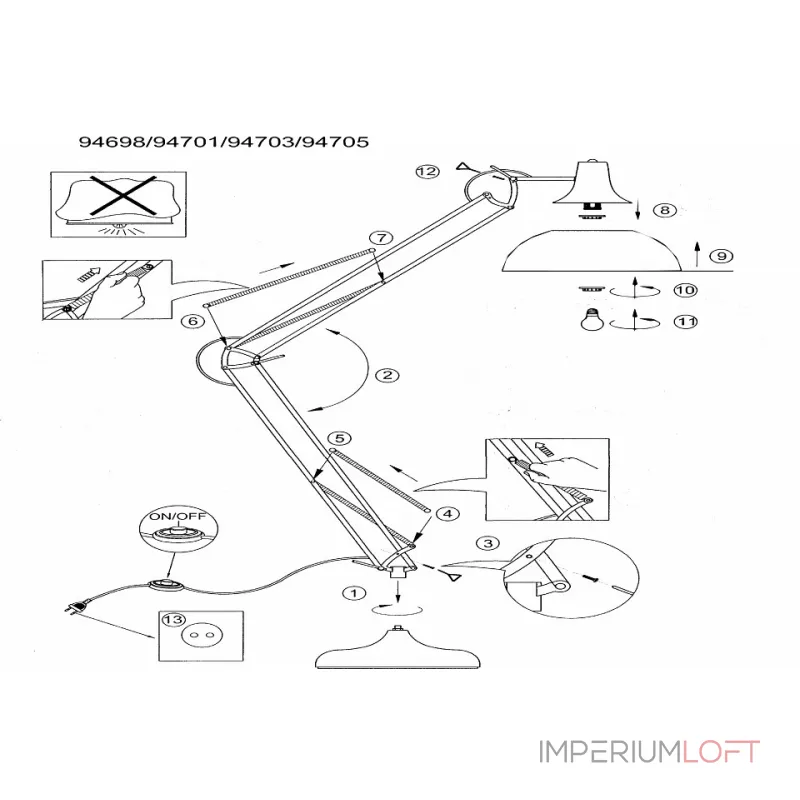 Торшер Eglo ПРОМО Borgillio 94698 Цвет арматуры черный Цвет плафонов черный от ImperiumLoft Торшер Eglo ПРОМО Borgillio 94698 Цвет арматуры черный Цвет плафонов черный от ImperiumLoft