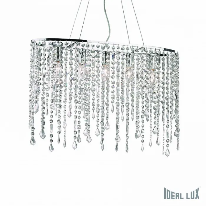 Подвесной светильник Ideal Lux Rain RAIN CLEAR SP5 Цвет арматуры хром Цвет плафонов прозрачный от ImperiumLoft