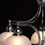 Подвесная люстра MW-Light Фелиция 7 347017405 Цвет арматуры хром Цвет плафонов белый от ImperiumLoft