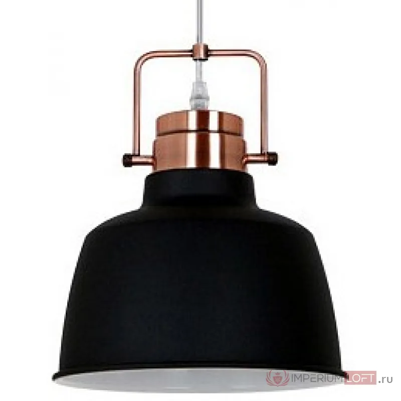 Подвесной светильник Odeon Light Sert 3325/1 Цвет плафонов черный Цвет арматуры медь от ImperiumLoft