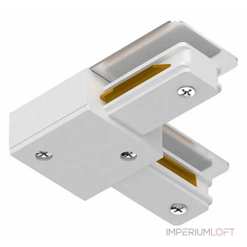 Соединитель с токопроводом угловой L-образный для треков Arte Lamp Track Accessories A120033 Цвет арматуры белый Цвет плафонов коричневый Соединитель с токопроводом угловой L-образный для треков Arte Lamp Track Accessories A120033 Цвет арматуры белый Цвет плафонов коричневый