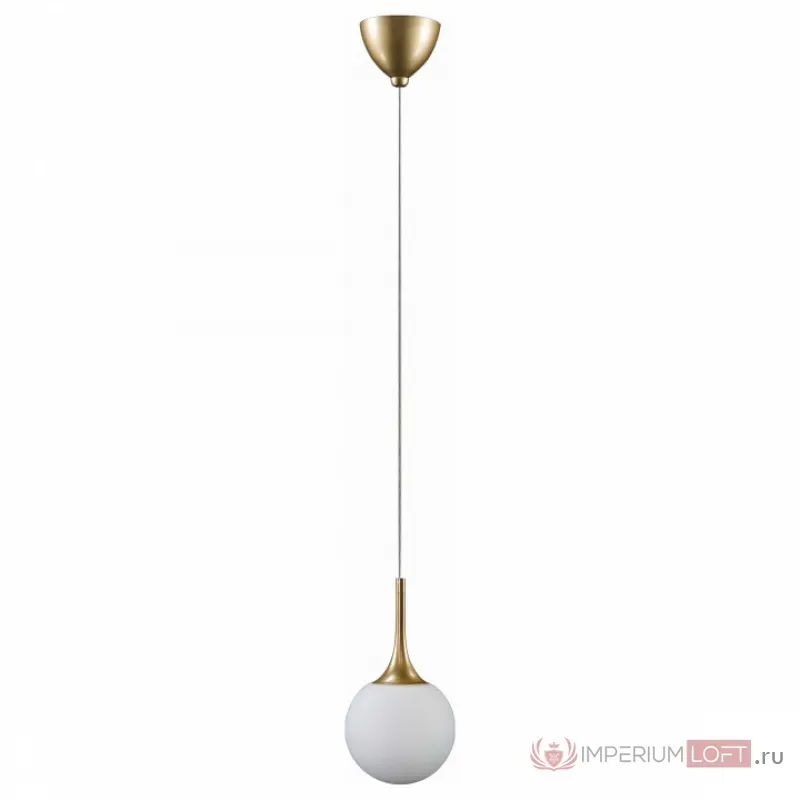 Подвесной светильник Lightstar Globo 813012 Цвет плафонов белый Цвет арматуры золото от ImperiumLoft