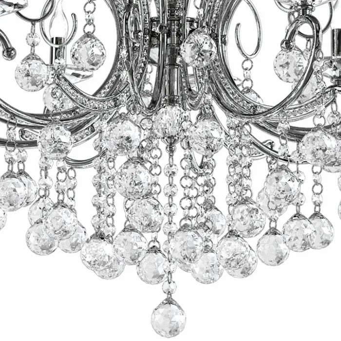 Подвесная люстра Osgona Elegante 708084 Цвет арматуры хром Цвет плафонов прозрачный от ImperiumLoft