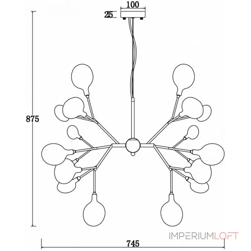 Подвесная люстра Freya FR5049PL-27G Подвесная люстра Freya FR5049PL-27G