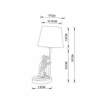 Настольная лампа декоративная Arte Lamp Gustav A4420LT-1GO Цвет плафонов черный Цвет арматуры золото от ImperiumLoft