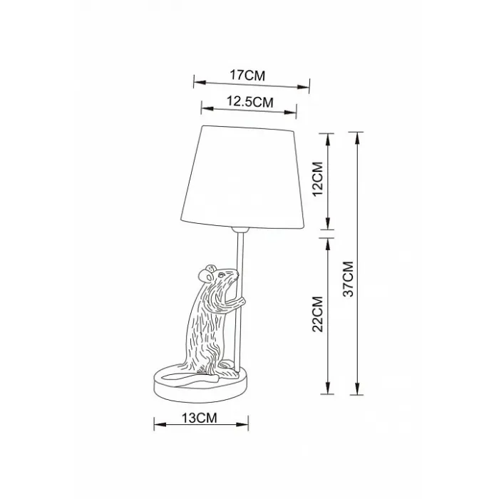 Настольная лампа декоративная Arte Lamp Gustav A4420LT-1GO Цвет плафонов черный Цвет арматуры золото от ImperiumLoft
