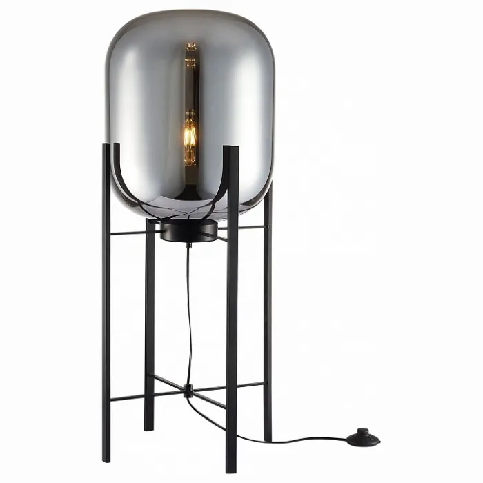 Торшер ST-Luce Burasca SL1050.715.01 Цвет плафонов серый Цвет арматуры черный от ImperiumLoft