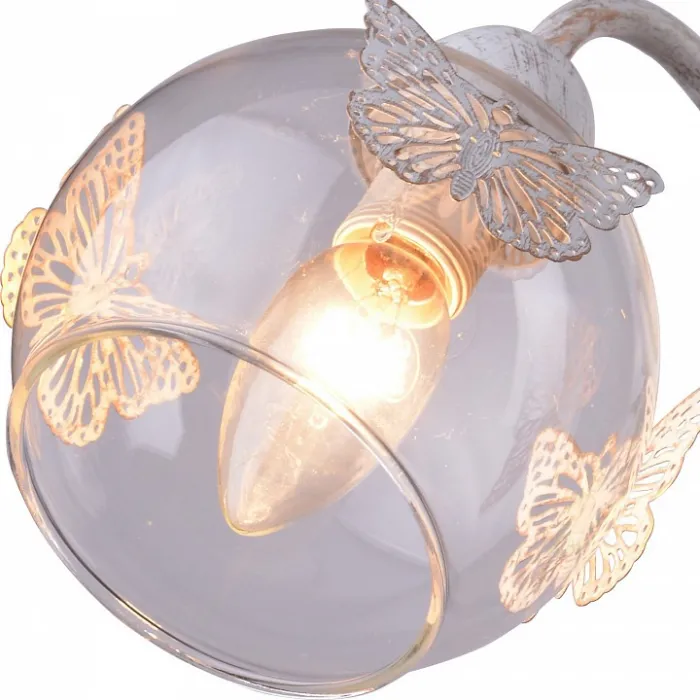 Бра Arte Lamp Alessandra A5004AP-1WG Цвет арматуры золото Цвет плафонов прозрачный от ImperiumLoft