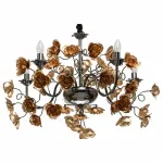 Подвесная люстра MW-Light Розенхейм 615011505 Цвет арматуры черный Цвет плафонов золото от ImperiumLoft