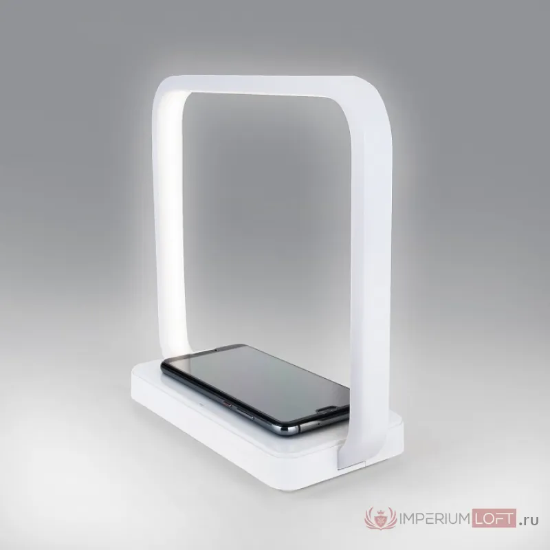 Настольная лампа декоративная Eurosvet Frame 80502/1 белый Цвет арматуры белый Цвет плафонов белый от ImperiumLoft