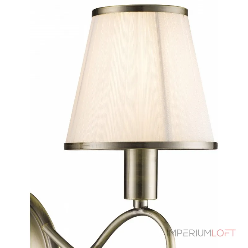 Бра Arte Lamp Logico A1035AP-2AB Цвет арматуры бронза Цвет плафонов белый