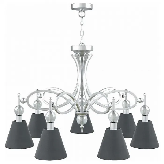 Подвесная люстра Lamp4You Eclectic 15 M2-07-CR-LMP-O-22 Цвет арматуры хром Цвет плафонов черный от ImperiumLoft