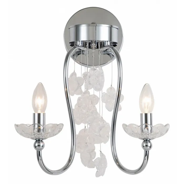 Бра Favourite Bellis 2870-2W Цвет арматуры хром Цвет плафонов белый от ImperiumLoft
