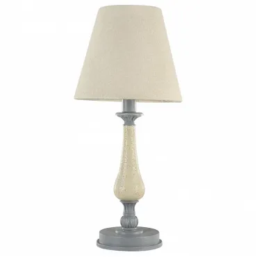 Настольная лампа декоративная Maytoni Rebecca ARM355-TL-01-GR Цвет арматуры серый Цвет плафонов кремовый