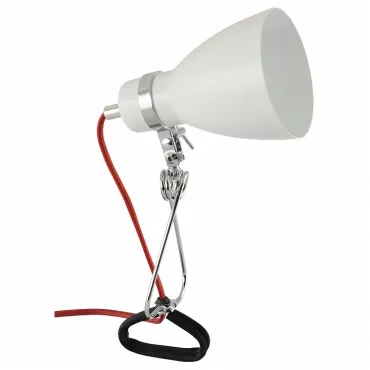 Настольная лампа декоративная Arte Lamp Dorm A1409LT-1WH Цвет арматуры хром Цвет плафонов белый от ImperiumLoft