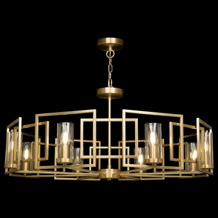 Подвесная люстра Maytoni Bowi H009PL-08G Цвет арматуры золото Цвет плафонов прозрачный от ImperiumLoft