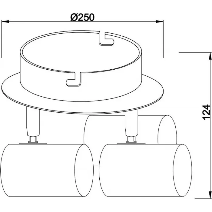 Накладной светильник Deko-Light Indi 348087 Цвет арматуры серебро Цвет плафонов серебро от ImperiumLoft