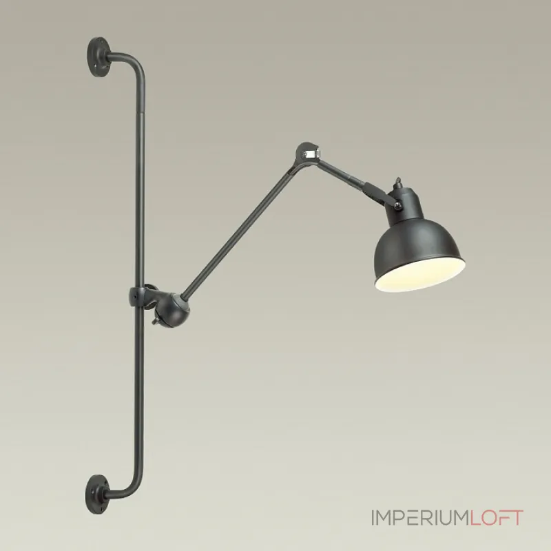 Бра Odeon Light Arta 4125/1WA Цвет плафонов черный Цвет арматуры черный Бра Odeon Light Arta 4125/1WA Цвет плафонов черный Цвет арматуры черный