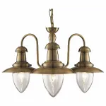 Подвесная люстра Arte Lamp Fisherman A5518LM-3RB Цвет арматуры бронза Цвет плафонов прозрачный от ImperiumLoft
