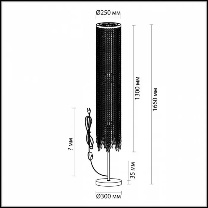 Торшер Odeon Light Chokka 5028/3F от ImperiumLoft