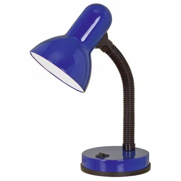 Настольная лампа офисная Eglo ПРОМО Basic 9232 Цвет арматуры синий Цвет плафонов синий