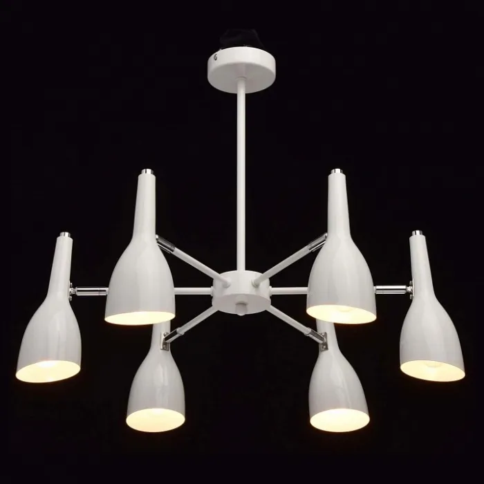 Люстра на штанге MW-Light Астор 545012506 Цвет арматуры белый Цвет плафонов белый от ImperiumLoft