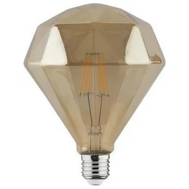 Лампа светодиодная Horoz Electric Rustic Pyramid E27 6Вт 2200K HRZ00002346