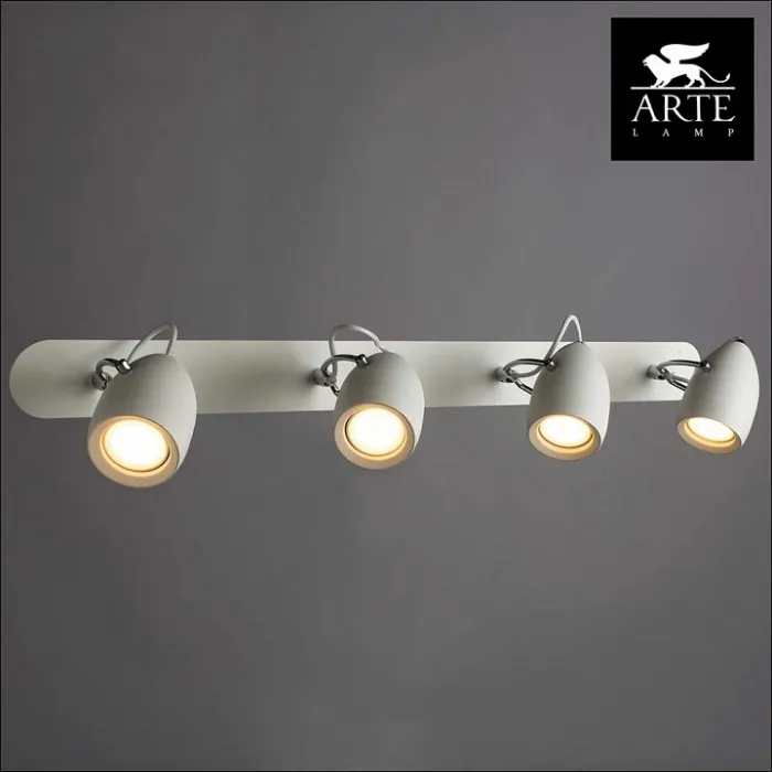 Спот Arte Lamp Atlantis A4004PL-4WH Цвет арматуры белый Цвет плафонов белый от ImperiumLoft