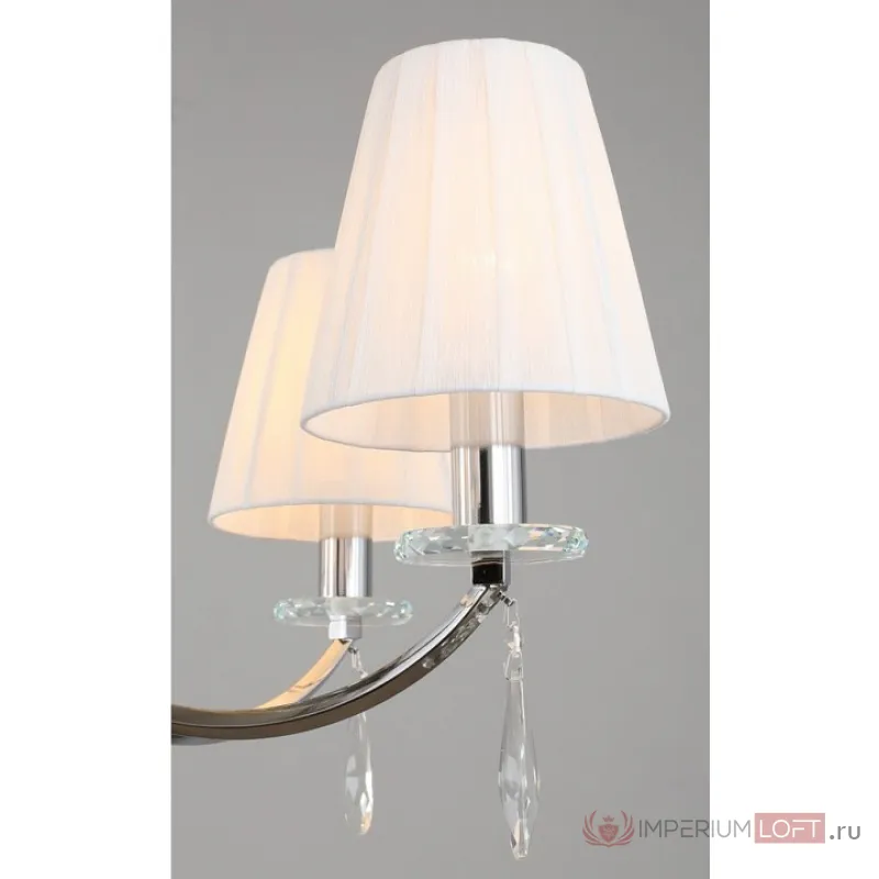 Подвесная люстра Omnilux Breguzzo OML-57703-06 Цвет арматуры хром Цвет плафонов белый от ImperiumLoft