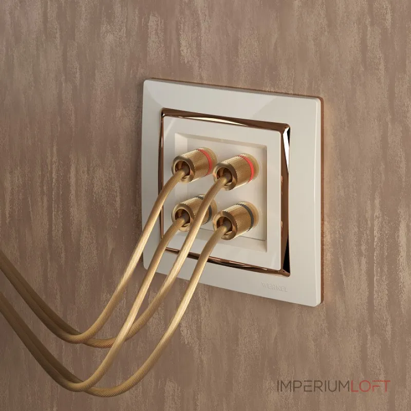 Розетка акустическая без рамки Werkel слоновая кость W1185003 от ImperiumLoft Розетка акустическая без рамки Werkel слоновая кость W1185003 от ImperiumLoft