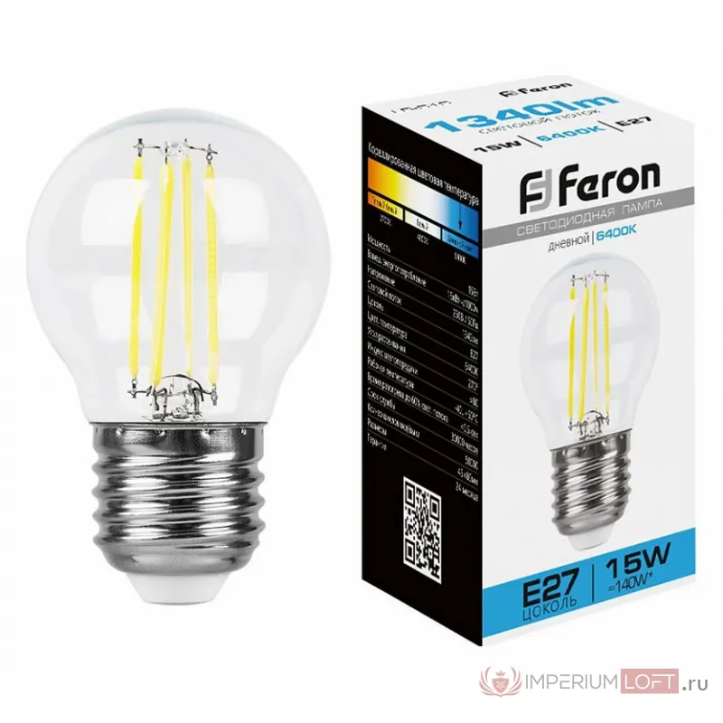 Лампа светодиодная Feron LB-515 E27 15Вт 6400K 38254 от ImperiumLoft