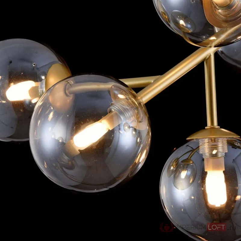 Потолочная люстра Maytoni Dallas MOD545PL-12G Цвет арматуры золото Цвет плафонов янтарный от ImperiumLoft