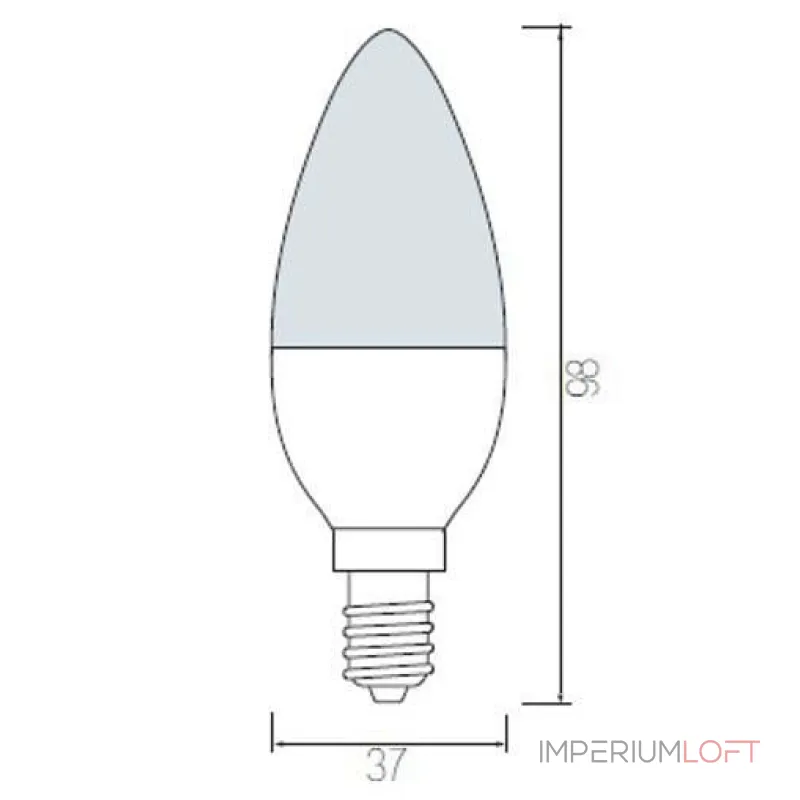 Лампа светодиодная Horoz Electric 001-003-0007 E14 7Вт 3000K HRZ00002241