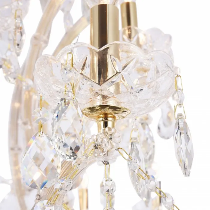 Подвесная люстра Maytoni Doris DIA881-PL-24-G Цвет арматуры золото Цвет плафонов прозрачный от ImperiumLoft