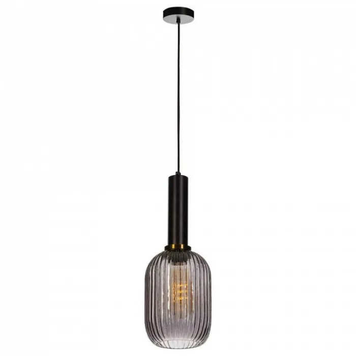 Подвесной светильник Loft it Iris 2070-A+BL Цвет арматуры черный Цвет плафонов серый от ImperiumLoft