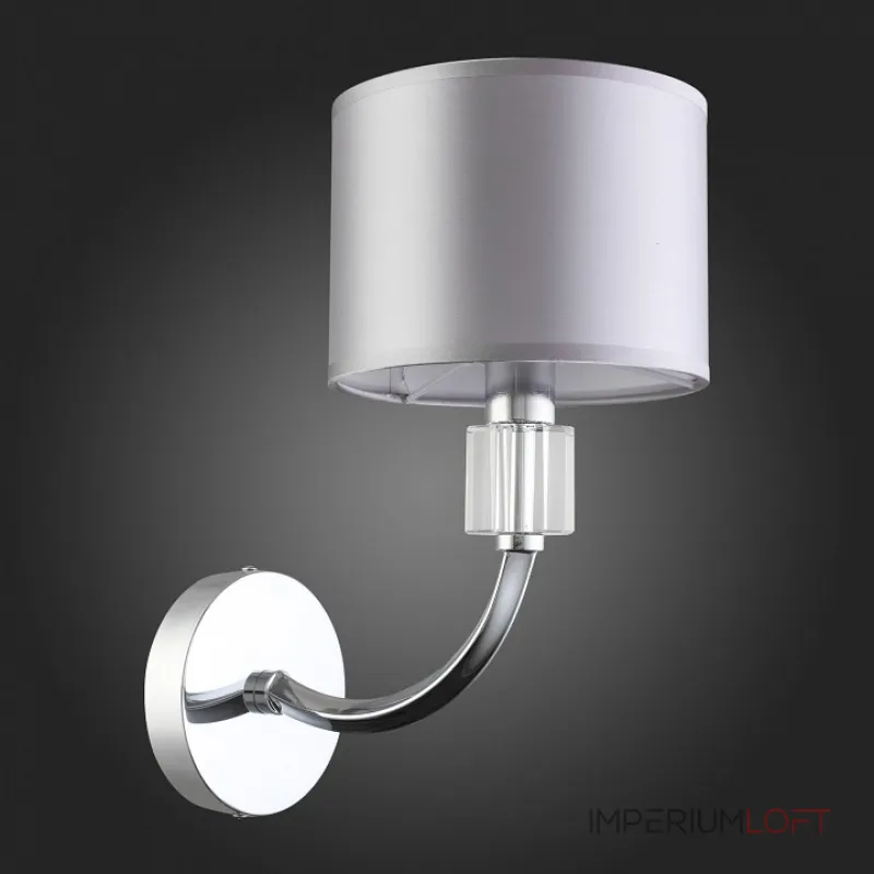 Бра EVOLUCE Snere SLE107201-01 Цвет плафонов серый Цвет арматуры хром Бра EVOLUCE Snere SLE107201-01 Цвет плафонов серый Цвет арматуры хром