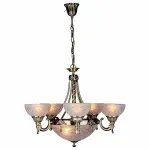 Подвесная люстра Omnilux Cesena OML-35023-08 Цвет арматуры бронза от ImperiumLoft