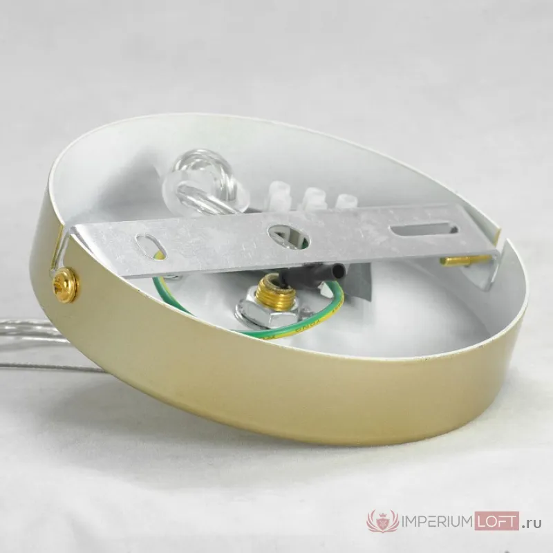 Подвесной светильник Lussole Wilcox LSP-8383 Цвет арматуры золото Цвет плафонов белый от ImperiumLoft