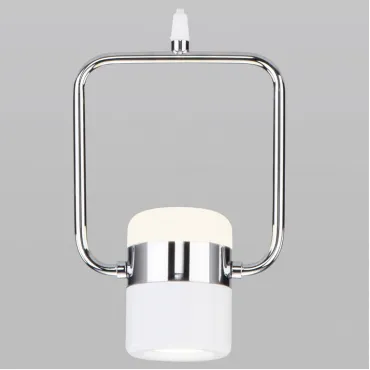 Подвесной светильник Eurosvet Oskar 50165/1 LED хром/белый Цвет арматуры хром Цвет плафонов белый